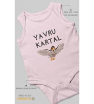 Yavru Kartal Baskılı Bebek Zıbını – Çıtçıtlı Body  %100 Pamuk Sıfır Kol (Bebek Pembesi)