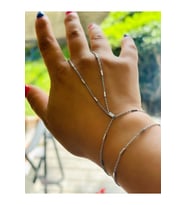 ÖZEL SERİ BİLEKTEN ÇİFT DOLAMALI, PIRILTI ZİNCİRLİ ŞAHMERAN-GÜMÜŞ RENK ACR6933