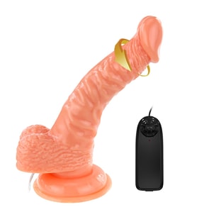 OdinsShop 19 cm Gerçekçi Titreşimli Dildo Vibratör Penis