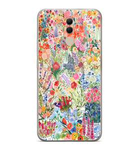 Huawei Mate 20 Lite Uyumlu Baskılı Yumuşak Silikon Şeffaf Telefon Kılıfı