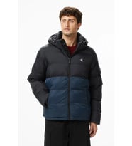 Calvin Klein Uzun Kollu Naylon Renk Bloklu Şişme Erkek Mont LV04RD527G-UB1