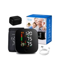 BİLEK ÖLÇÜM 7X8.3CM USB SARJLI - DİJİTAL KONUŞAN TANSİYON ALETİ BK-606 (5680)