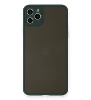 iPhone 11 Pro Max Kılıf Montreal Silikon Kapak - Yeşil