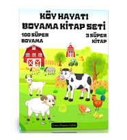 Köy Hayatı Boyama Kitap Seti (3 Süper Kitap)