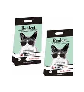 Real Cat Topaklanan Kedi Kumu Sabunlu 10 Lt x 2 Adet