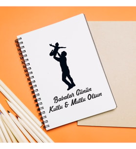 Babalar Günü Tasarımlı Defter