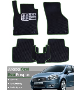 Fiat Linea (2007-2018) Uyumlu EVA Paspas Tam Set – Birebir Uyum,Su Geçirmez,Kolay ve Hızlı Montaj