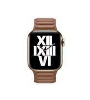 Apple Watch 38mm Uyumlu Kordon Suni Deri Baklalı KRD-34 Kayış