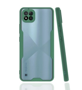 Durukar® Realme C11 2021 Kılıf Platin Silikon - Yeşil