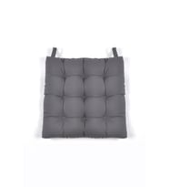 40x40 Rattan Cırtlı Sandalye Minderi - Antrasit