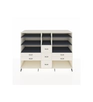 Kronos Dolap 8 Raflı 7 Çekmeceli  220x59x163 Aytaşı-Antrasit/Aytaşı