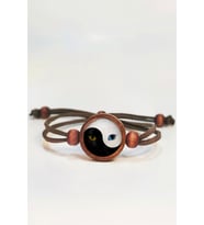 Tahtakolik Yin Yang Kedi Ahşap Bileklik Tek Ebat N11.55854