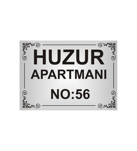 Apartman tabelası metal