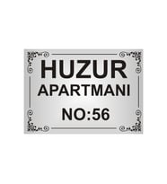 Apartman tabelası metal