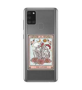 Samsung Galaxy A21S Uyumlu The Lovers Tasarımlı Şeffaf Telefon Kılıfı
