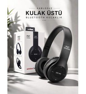 Kulak Üstü Tf Kart Ve Aux Destekli Ergonomik Bluetooth Kulaklık