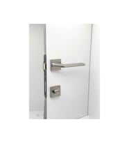Rivax Anka İnox Zamak Saten Kare Rozetli Wc Banyo Kapı Kolu 1 Takım