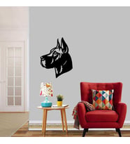 Cane Corso Portre Silüet Dekoratif Duvar Sticker, Çıkartma, Etiket