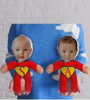 BK Gift Kişiye Özel Fotoğraflı Süper Kahramanlar Çocuklar 2’li Bebek Yastık