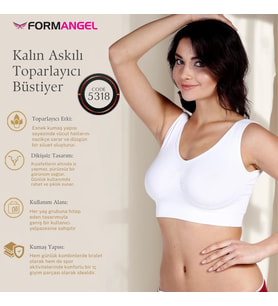 #Büstiyer Dikişsiz Seamless Kadın Esnek Yumuşak Kumaş Kalın Askılı Pedsiz Spor Büstiyer - 3 Adet