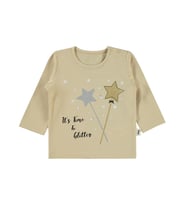 Civil Baby Yıldız Baskılı 6-18 Ay Sweatshirt - Bej 12-18 Ay (Taş)