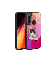 Xiaomi Redmi Note 8 Uyumlu Kılıf Parlayan Kabartmalı İkonik Figürlü Zore Amas Silikon Kapak