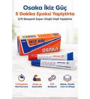 Osaka İkiz Güç 5 Dakika Epoksi Yapıştırıcı Çift Bileşenli Güçlü Hızlı Yapıştırıcı 1 Adet