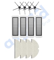 ROBOROCK  S50 – S55 –S5 MAX – S6 – S6 MAXV Uyumlu 4 Yan Fırça 4 Filtre 4 Mop PKT-iasgf0000700