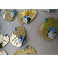 Kişiye Özel Pleksi Bebek Magnet Hatıra (Altın)
