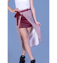 Toontoy Kız Çocuk Etek Kazayağı Desenli (Bordo)