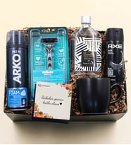 Arko Men Tıraş Köpüğü & Tıraş Bıçağı & Pomellos Kolonya & Erkek Deodorant & Siyah Kupa Hediye Seti