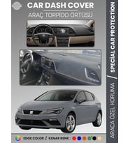 SEAT LEON (2013-2020) Torpido Örtüsü Ön Göğüs Halı Torpido Koruma Birebir Uyum Kaymaz UV Koruma