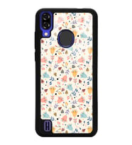 Reeder P13 Blue Uyumlu Beyaz Bindanlı Tasarımlı Glossy Telefon Kılıfı