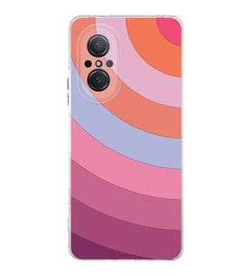 Huawei Nova 9 Se  Kamera korumalı Kapak Renk Cümbüşü Tasarımlı  Şeffaf Kılıf