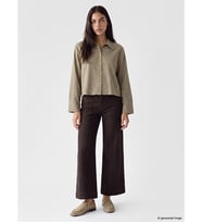 LCW Modest Kahverengi Wideleg Kadın Jean Pantolon