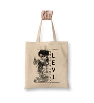 Levi Attack On Titan Shingeki No Kyojin Beyaz Bez Çanta Uzun Saplı Alışveriş Çantası Plaj Çantası