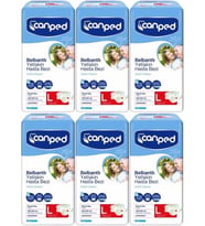 Canped Hasta Bezi Yetişkin Bel Bantlı Polietilen L-Large Büyük Boy 42 Adet (6PK*7)