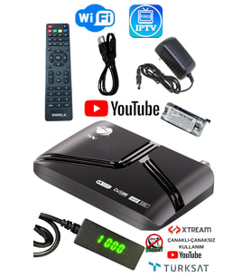 SNRELK -SN WİFİ DAHİL ÇANAKLI ÇANAKSIZ TV İZLEME FULL HD FREE IP TV UYDU ALICISI