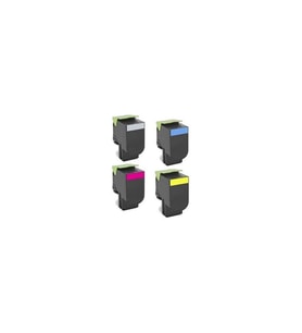 Tecprint LEXMARK CX310/CX410/CX510 CMYK Muadil Toner Seti 4 RENK