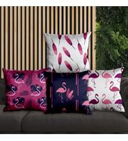 eJOYA Flamingo Tasarımlı 4'lü Yastık İçi Ve Kırlent Kılıfı 45cm 113854