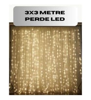 Mey İthalat® 3x3 Perde LED Işık Şelale Model Özel Gün Dekoratif Aydınlatma