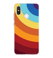 Xiaomi Mi 8 Uyumlu Kapak Renk Cümbüşü Tasarımlı Şeffaf Silikon Kılıf