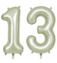 13 Rakam Folyo Balon Yeşil Rengi (76 cm)