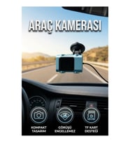 Kompakt Araç Ön Cam Kamerası Sürekli Video Kayıt Sürüş Güvenliği Cihazı
