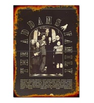 The Addam'S Family Desenli Ahşap Tablo 70cmX 100cm