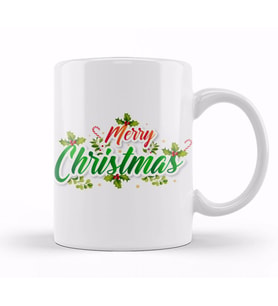 Merry Christmas Yılbaşı Yeni Yıl Konseptli 014 Kupa Bardak Porselen