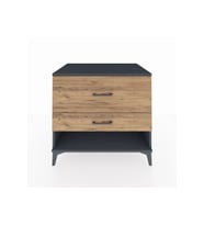 Kronos Şifonyer 2 Çekmeceli 88x59x80 Antrasit-Çam