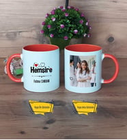 Hemşireler Günü Tıp Bayramı Hediyesi Hemşire Kupa Bardak Turuncu Fotoğraflı