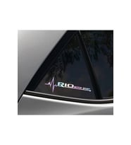 Rio Yan Cam Sticker Oto Kapı 20 Cm X 7 Cm Hologram c57