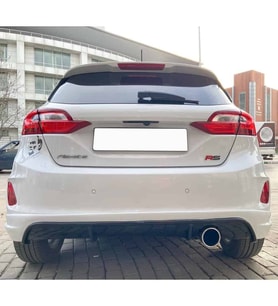 Ford Fiesta 2018+ Difüzör Parlak Siyah Plastik 2018-2023 Arka-difizör-bodykit-ek-karlık